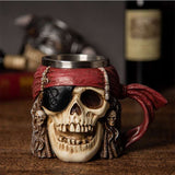 3D Pirate Skull Beer Mug Gothicq