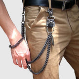 Hip Hop Punk Horns Wallet Chain