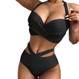 Twisted Detail Sexy Push-Up Bikini Set