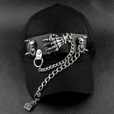 Punk Skull Spike Baseball Cap