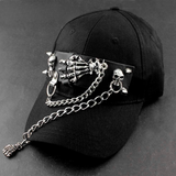 Punk Skull Spike Baseball Cap