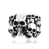 Gothic Warrior Skull Mask Ring