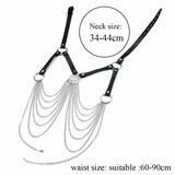 Gothic Women Body Harness Chain