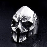 Gothic Warrior Skull Mask Ring