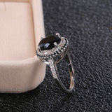 Fashion Punk  Cool Girl Black Main Stone Ring