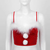 Women Christmas Crop Top