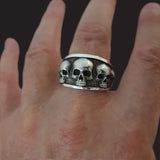 Vintage Punk Skeleton Men Ring