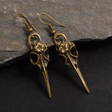 Gothic Bird Raven Dangle Earrings