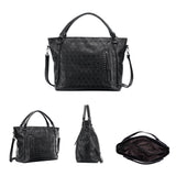 Punk Large Capacity PU Leather Women's Handbag