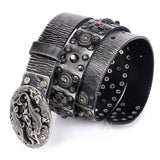 Genuine Leather Metal Rivet Belt