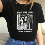 Who Are You Gothic Graphic Tee