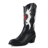 Women Love Heart Mid Calf Boots