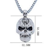 Retro Hip-hop Evil Skull Necklace