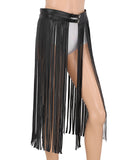 Gothic Punk Long Fringe Tassel Skirt