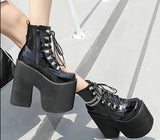 Gothic Platform Women Ankle Booties