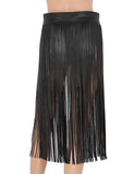 Gothic Punk Long Fringe Tassel Skirt