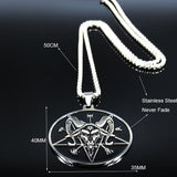 Sheep Head Satan Stainless Steel Necklace