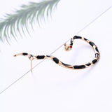 Red Eyes Snake Shape Earring