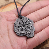 Viking Odin Compass Necklace