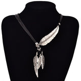 Bohemian Women Girl Feather Necklace