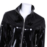 Wetlook Long Sleeve Coat Holographic Costume