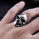 Gothic Warrior Skull Mask Ring