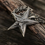 Men Satanic Inverted Pentagram Necklaces