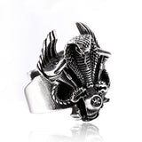 Gothic Warrior Skull Mask Ring