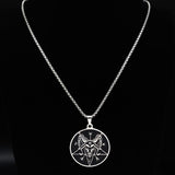 Sheep Head Satan Stainless Steel Necklace