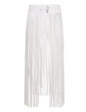 Gothic Punk Long Fringe Tassel Skirt