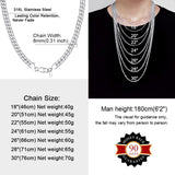 Men Chunky Snake Chains Necklace