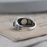 Gothic Charm Vintage Silver Ring