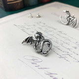 Asymmetric Flying Dragon Earrings