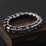 Vintage Ouroboros Punk Men Bracelet