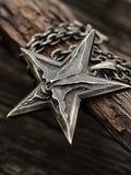 Men Satanic Inverted Pentagram Necklaces