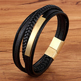 Multi-layer Hand-Woven Men's Bracelet