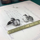 Asymmetric Flying Dragon Earrings