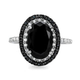 Fashion Punk  Cool Girl Black Main Stone Ring