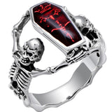 Vintage Punk Skeleton Men Ring