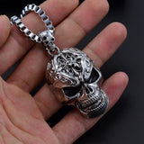 Retro Hip-hop Evil Skull Necklace