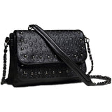 Gothic Skull Women Leather Crossbody Bag