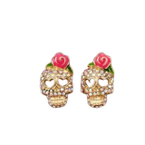 Vintage Skeleton Stud Earrings