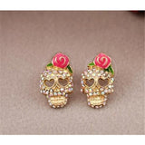 Vintage Skeleton Stud Earrings