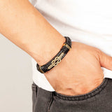 Charm Micro-Studded Leather Cord Unisex Bracelet