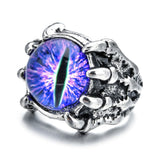 Dragon Claw Evil Eyes Ring