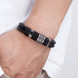 Woven Leather Rope Wrap Men's Leather Bracelets