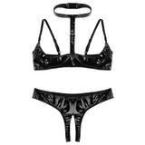 Crotchless Open Cup Exotic Lingerie Set