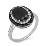 Fashion Punk  Cool Girl Black Main Stone Ring