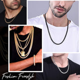 Men Chunky Snake Chains Necklace