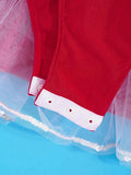 Girl Sequins Santa Claus Costume